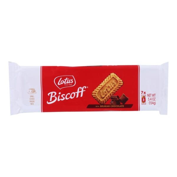 Biscoff Cookie Caramelized Biscuits With Belgian Chocolate  - Case of 12 - 5.4 OZ - Image 2