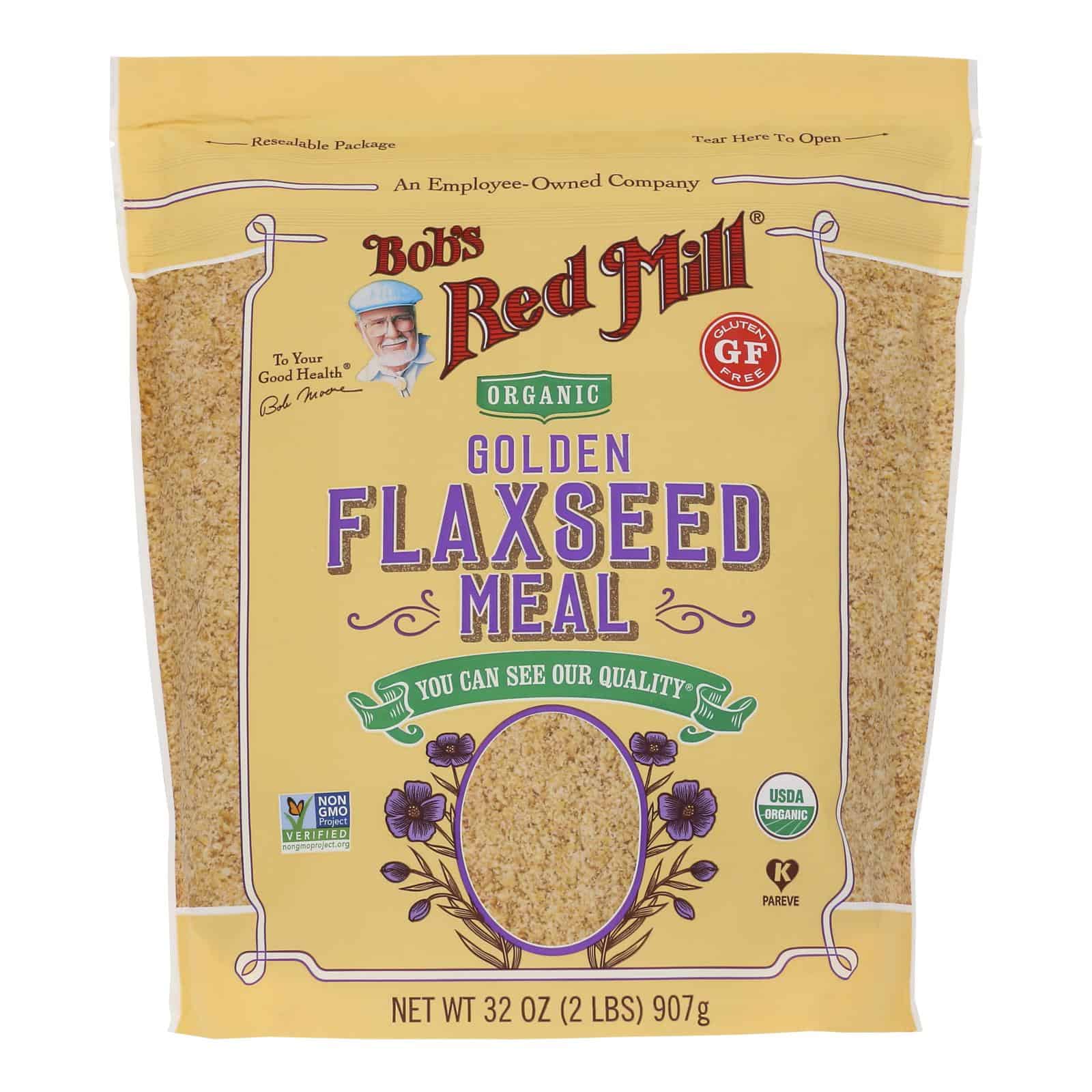 Bob's Red Mill - Organic Flaxseed Meal - Golden - Case of 4 - 32 oz
