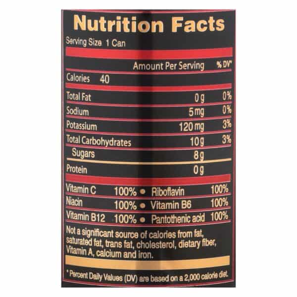 Petey's Bing Black B-Vitamins Vitamin C Caffeine & Ginseng Beverage  - Case of 24 - 12 FZ - Image 2