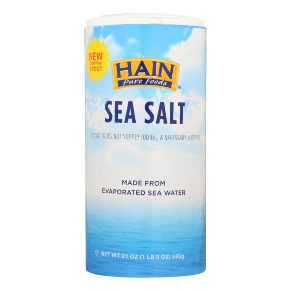 Hain Sea Salt - Case of 8 - 21 oz - Image 2