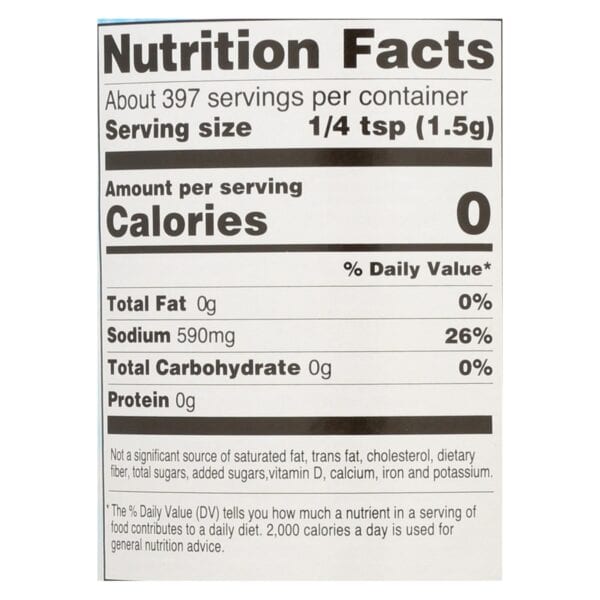 Hain Sea Salt - Case of 8 - 21 oz - Image 3