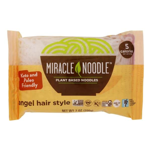 Miracle Noodle Pasta - Shirataki - Miracle Noodle - Angel Hair - 7 oz - case of 6 - Image 3