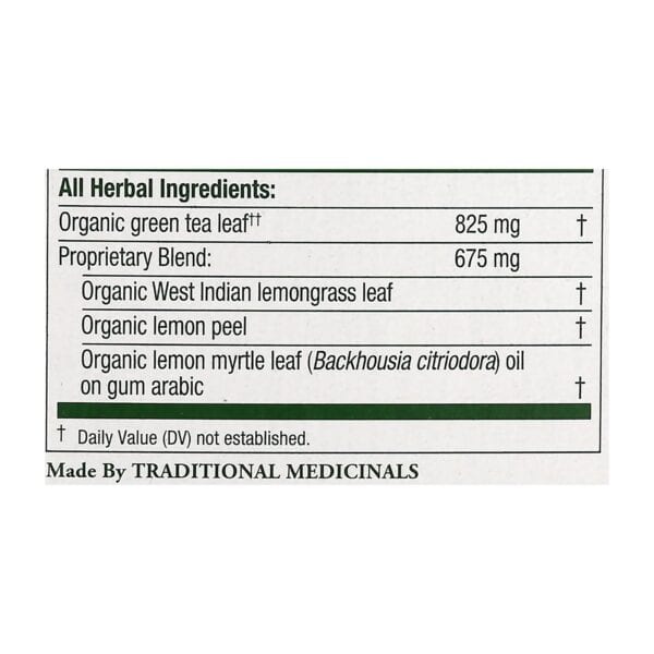 Traditional Medicinals Organic Golden Green Tea - 16 Tea Bags - Case of 6 - Image 2