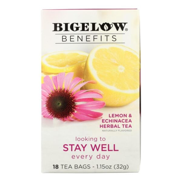 Bigelow Tea Tea - Lemon Echinacea - Stay Well - Case of 6 - 18 BAG - Image 2