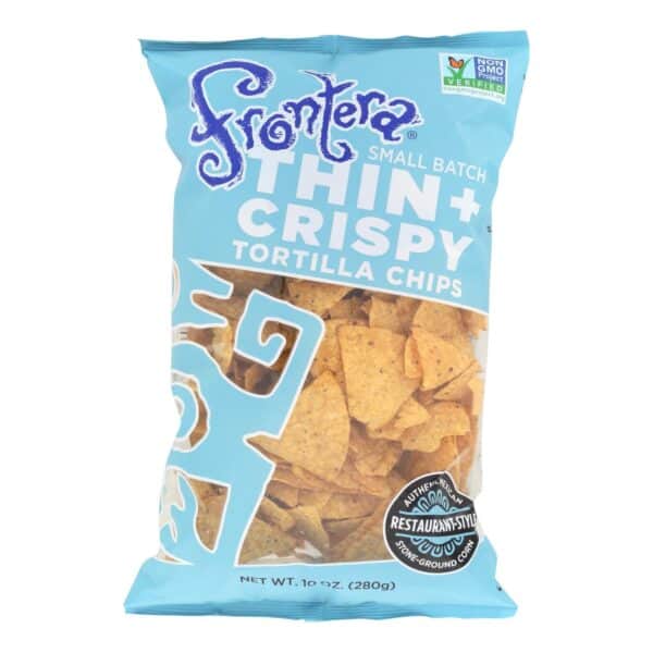 Frontera Foods Thin and Crispy Tortilla Chips - Tortilla Chips - Case of 12 - 10 oz. - Image 2