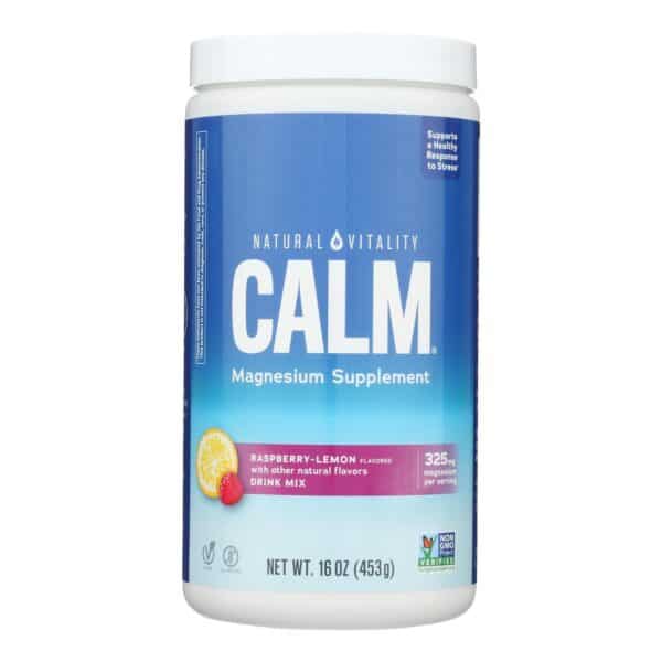 Natural Vitality Natural Calm Raspberry Lemon - 16 oz - Image 3