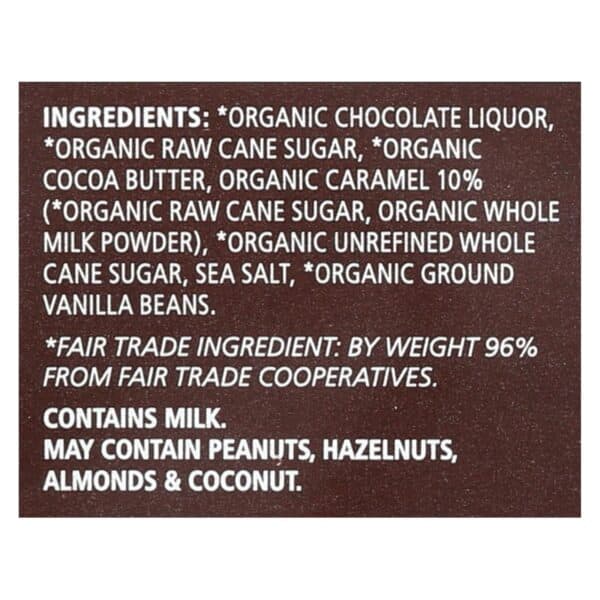 Equal Exchange Organic Milk Chocolate Bar - Caramel Crunch with Sea Salt - Case of 12 - 2.8 oz. - Image 2
