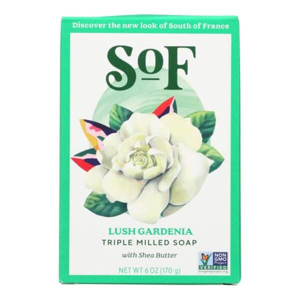 South Of France Bar Soap - Lush Gardenia - 6 oz - 1 each - Image 2
