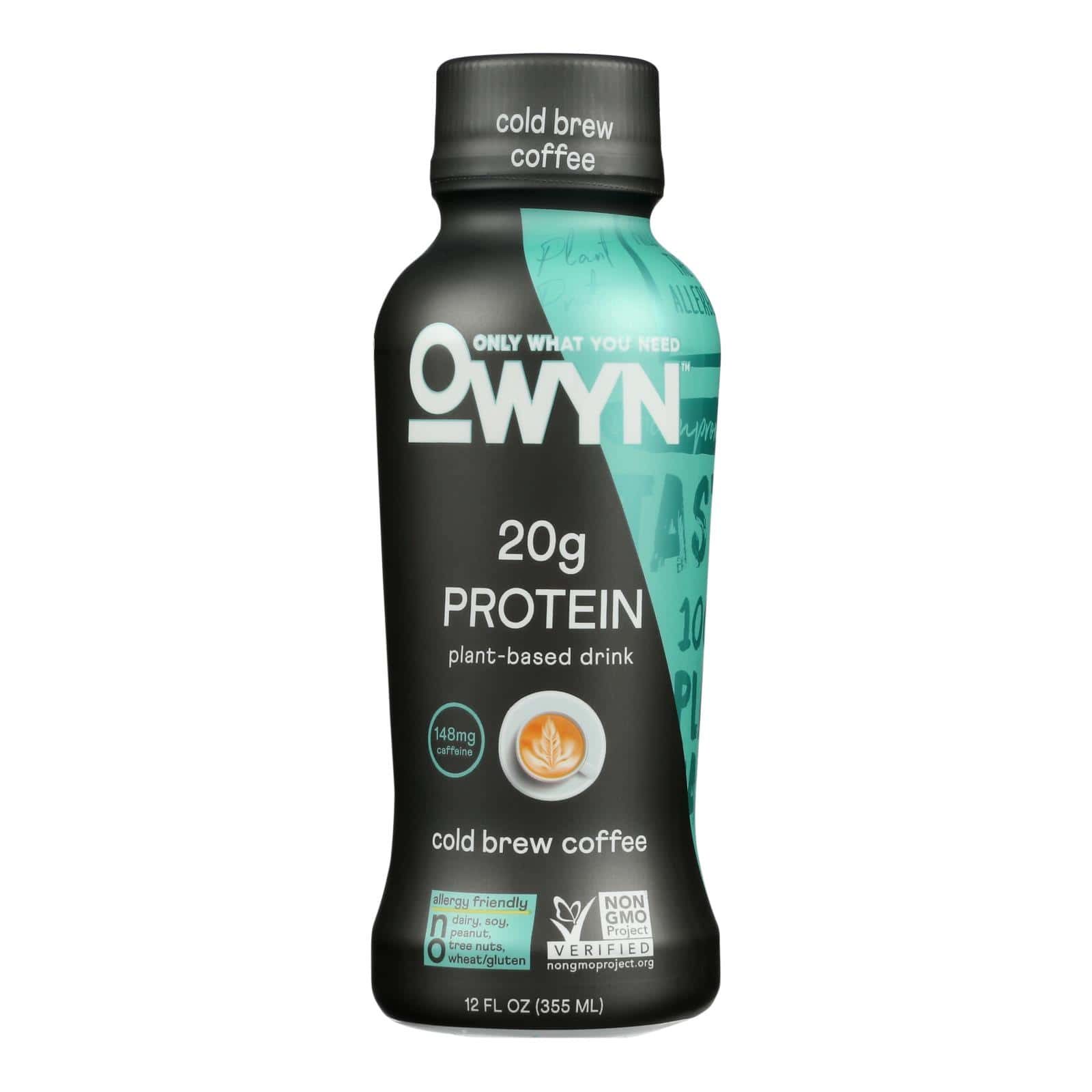 Only What You Need - Plant Based Protein Shake - Cold Brew Coffee - Case of 12 - 12 fl oz. - Image 2