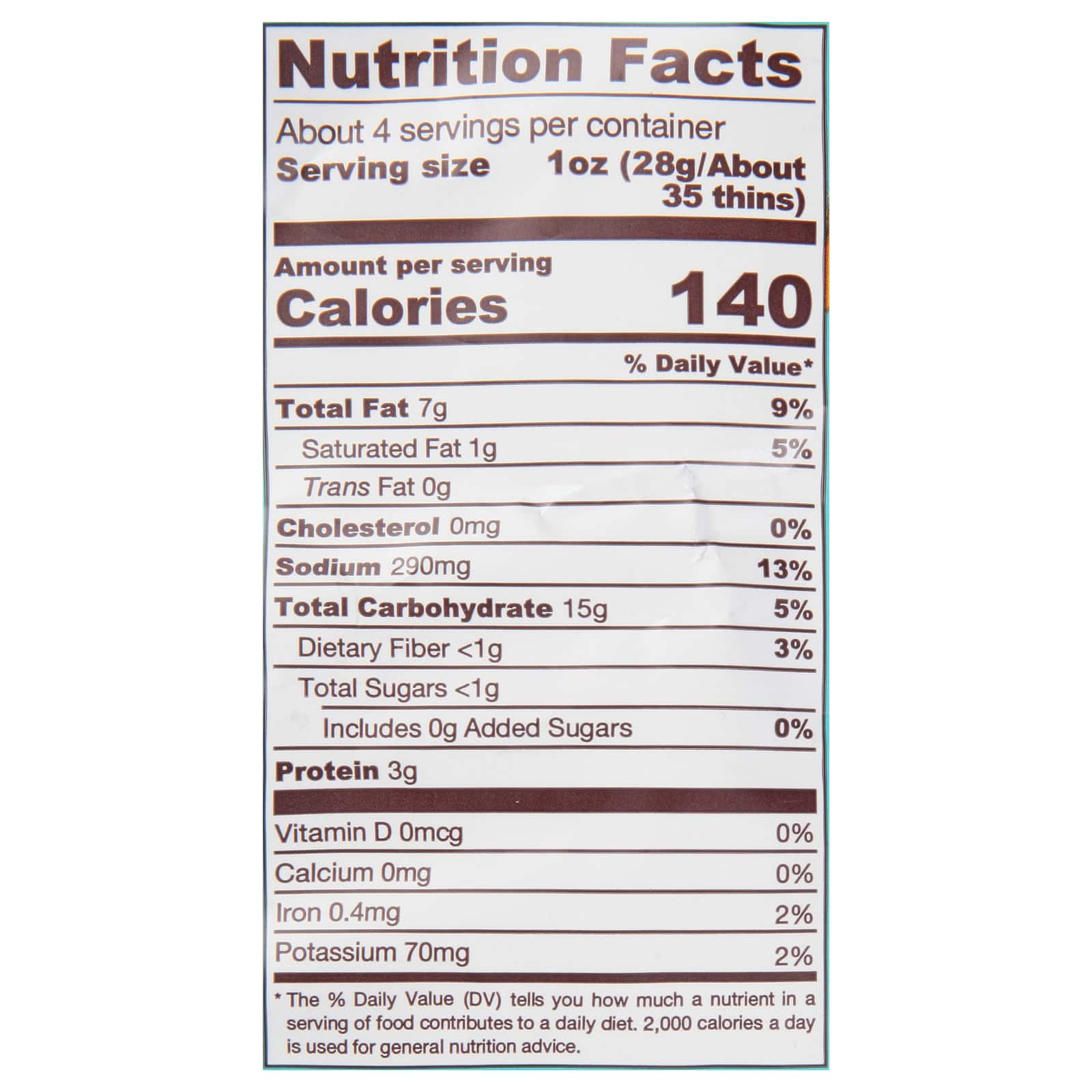 Biena Llc - Tasty Thins Sea Salt - Case of 12-4 OZ - Image 2