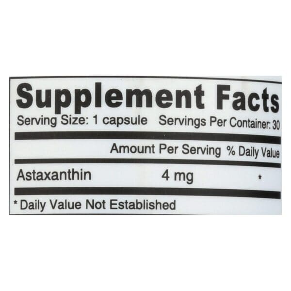 Deva Vegan Vitamins - Astaxanthin Super Antioxidant - 4 mg - 30 Capsules - Image 2