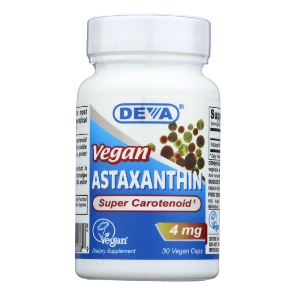 Deva Vegan Vitamins - Astaxanthin Super Antioxidant - 4 mg - 30 Capsules - Image 3