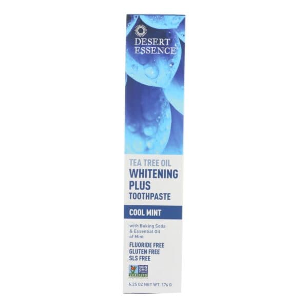 Desert Essence - Toothpaste - Tea Tree Whitening Mint - 6.25 oz - Image 2