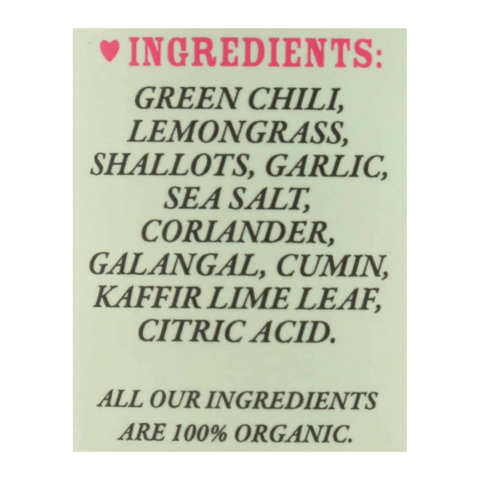 Mike's Organic Curry Love - Curypste Organic Green Thai Ms - Case of 6-4.23 OZ - Image 2