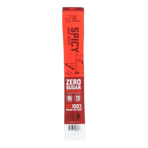 The New Primal Beef Sticks - Spicy - Case of 20 - 1 oz. - Image 2