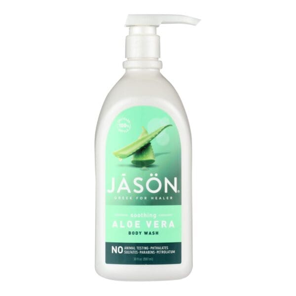 Jason Body Wash Pure Natural Soothing Aloe Vera - 30 fl oz - Image 2