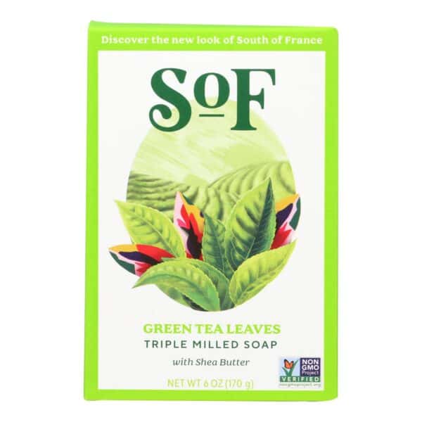 South Of France Bar Soap - Green Tea - 6 oz - 1 each - Image 2