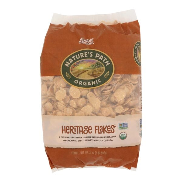 Nature's Path Organic Heritage Flakes Cereal - Case of 6 - 32 oz. - Image 3