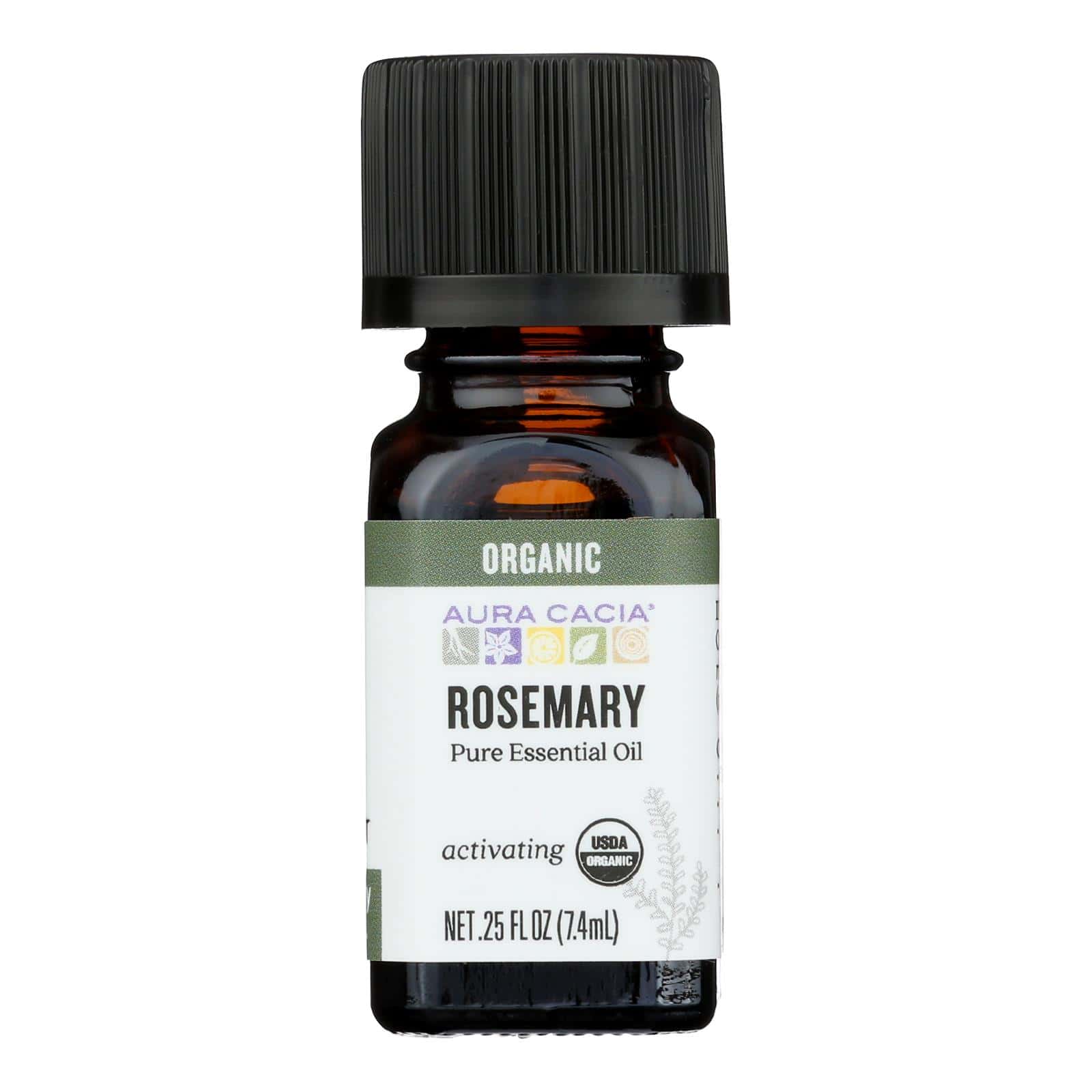 Aura Cacia - Organic Essential Oil - Rosemary - .25 oz