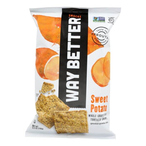 Way Better Snacks Tortilla Chips - Sweet Potato - Case of 12 - 5.5 oz. - Image 2