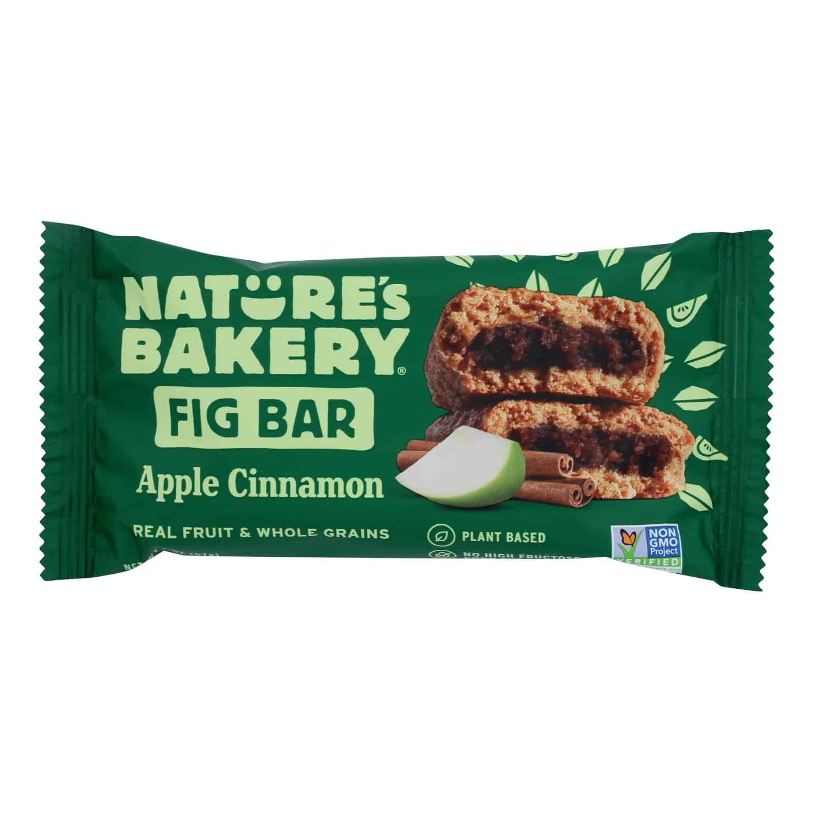 Nature's Bakery Stone Ground Whole Wheat Fig Bar - Apple Cinnamon - Case of 12 - 2 oz. - Image 2