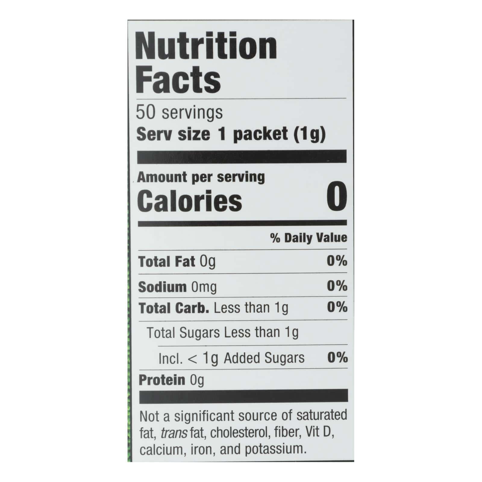 Stevia In The Raw Sweetener - Packets - Case of 12 - 50 Count - Image 2