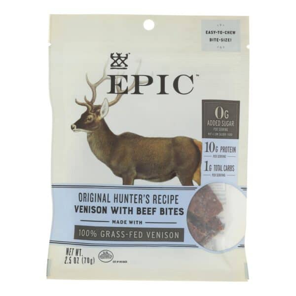 Epic - Bites - Venison - Case of 8 - 2.5 oz