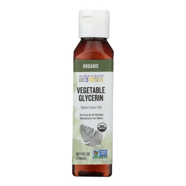 Aura Cacia - Skin Care Oil - Organic Vegetable Glycerin Oil - 4 fl oz - Image 2