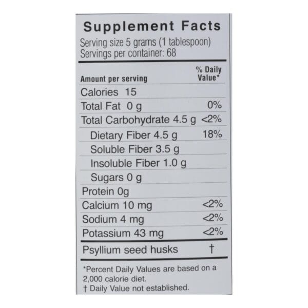 Yerba Prima Psyllium Whole Husks - 12 oz