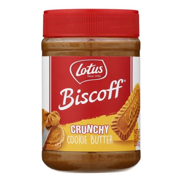 Biscoff Cookie Butter Spread - Peanut Butter Alternative - Crunchy - 13.4 oz - case of 8 - Image 2