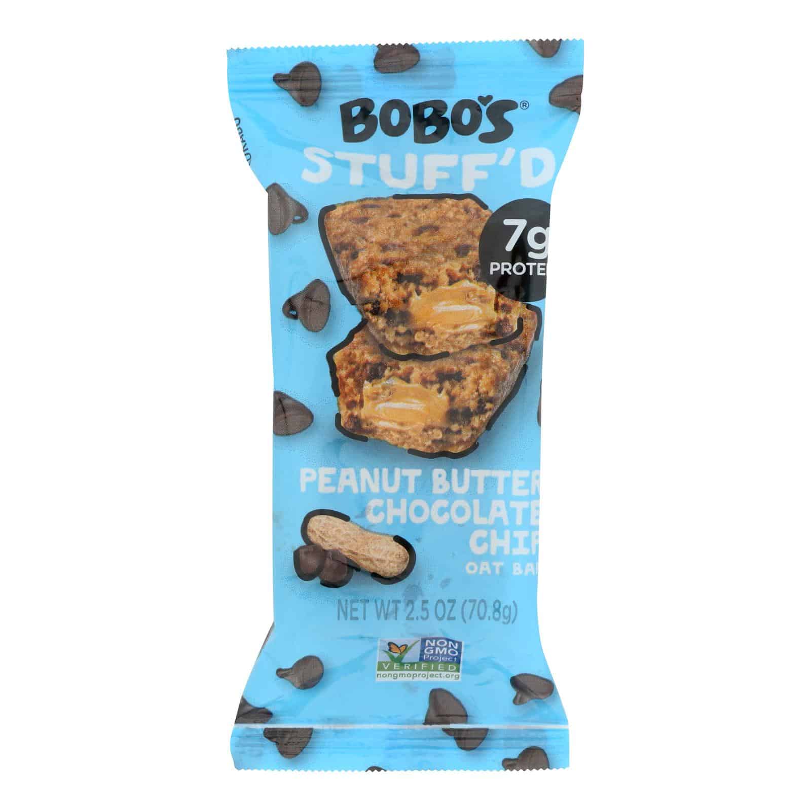Bobo's Oat Bars - Oat Bar - Peanut Butter Filled Chocolate Chip - Case of 12 - 2.5 oz - Image 3