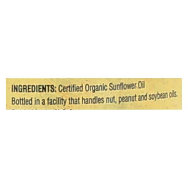Napa Valley Naturals Organic Sunflower Oil - Case of 12 - 25.4 Fl oz. - Image 3