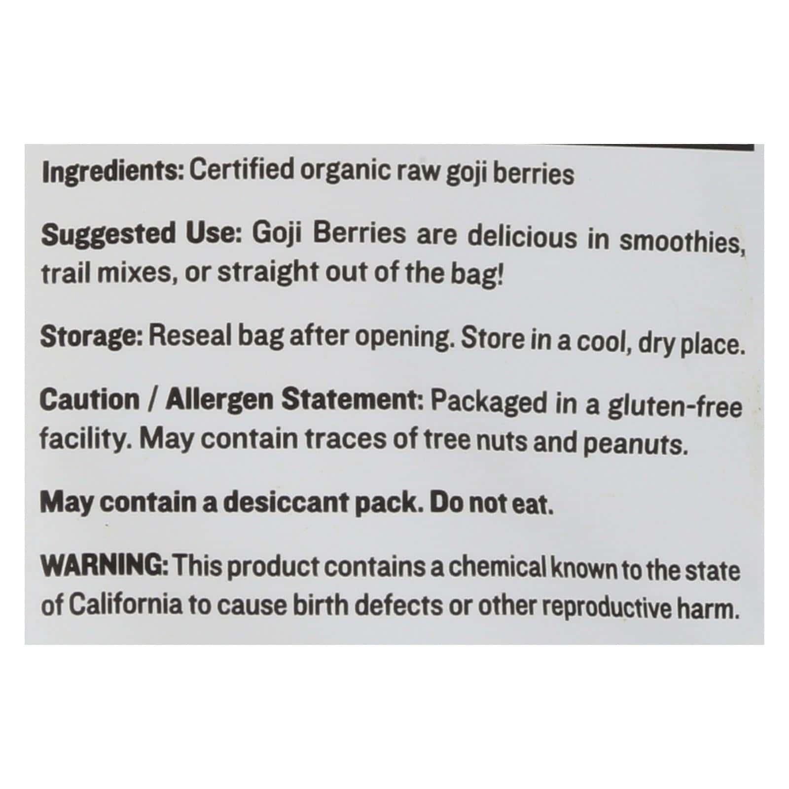 Sunfood - Berries Og2 Goji - EA of 1-8 OZ - Image 3