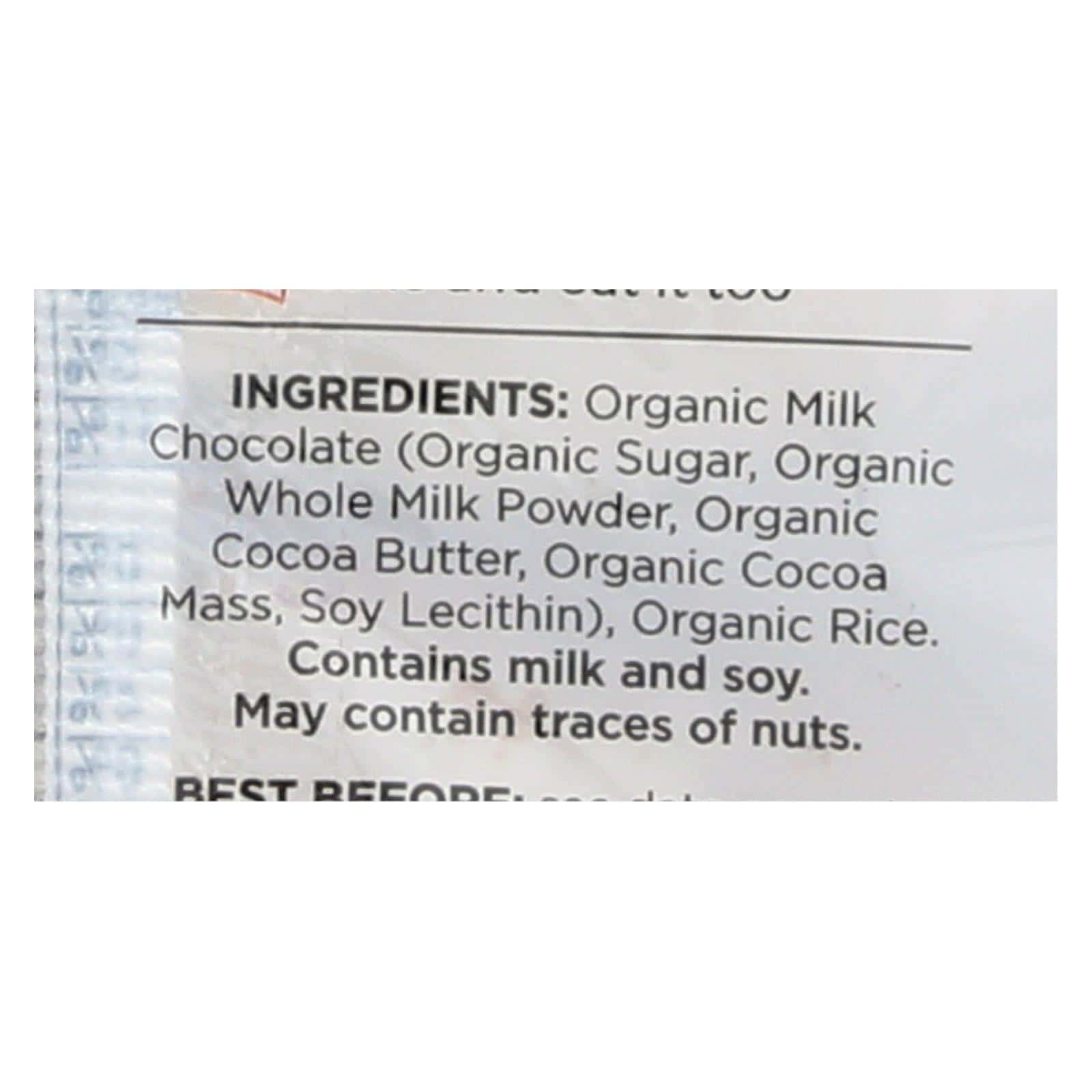 Element Organic Dipped Rice Cakes - Milk Chocolate - Case of 6 - 3.5 oz
