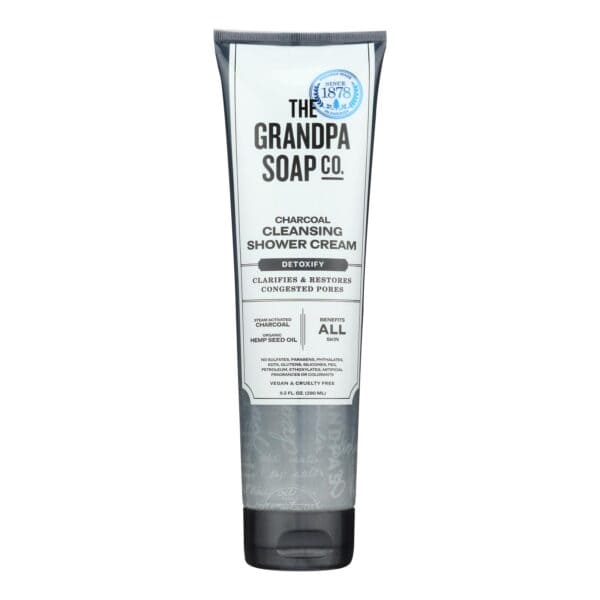 Grandpa Soap - Shower Cream Charcoal - 1 Each - 9.5 OZ - Image 2