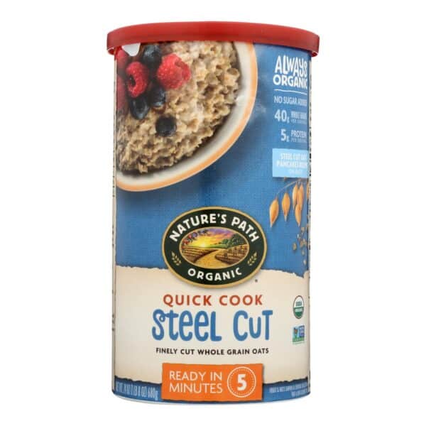 Nature's Path Oats - Organic - Steel Cut - Quick - Case of 6 - 24 oz - Image 2