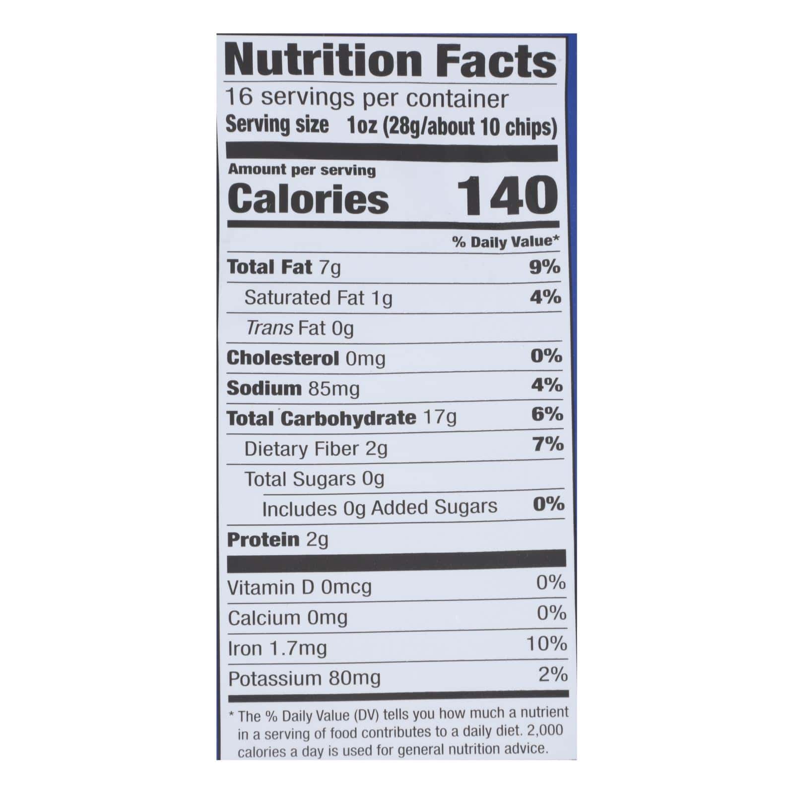 Garden of Eatin' Blue Corn Tortilla Chips - Blue Corn - Case of 12 - 16 oz. - Image 2