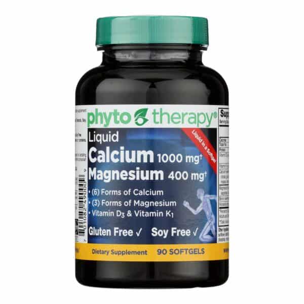 Phyto-Therapy Liquid Calcium - 1000 mg - 90 Softgels - Image 2