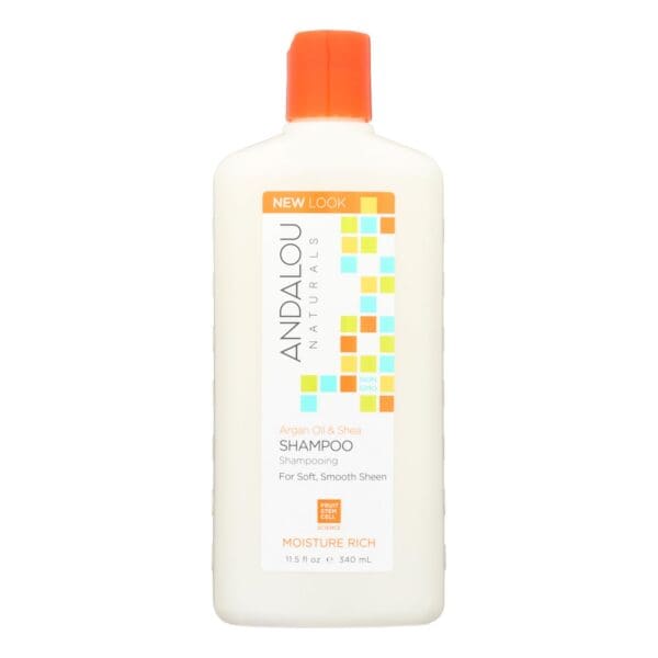 Andalou Naturals Moisture Rich Shampoo Argan and Sweet Orange - 11.5 fl oz - Image 2