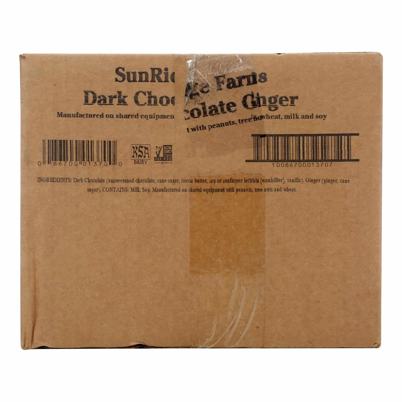 Sunridge Farms Dark Chocolate Ginger - Single Bulk Item - 10LB