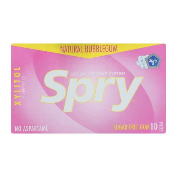 Spry - Chewing Gum Bubble Gum - Case of 20 - 10 CT - Image 2
