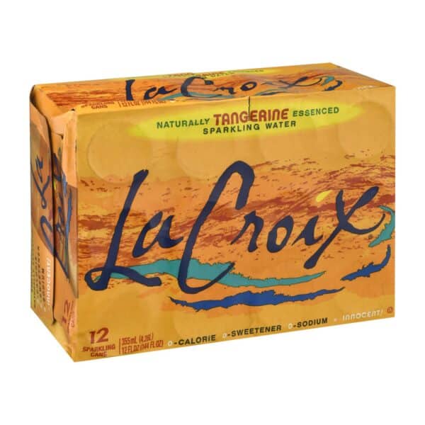 Lacroix Sparkling Water - Tangerine - Case of 2 - 12/12 fl oz - Image 3