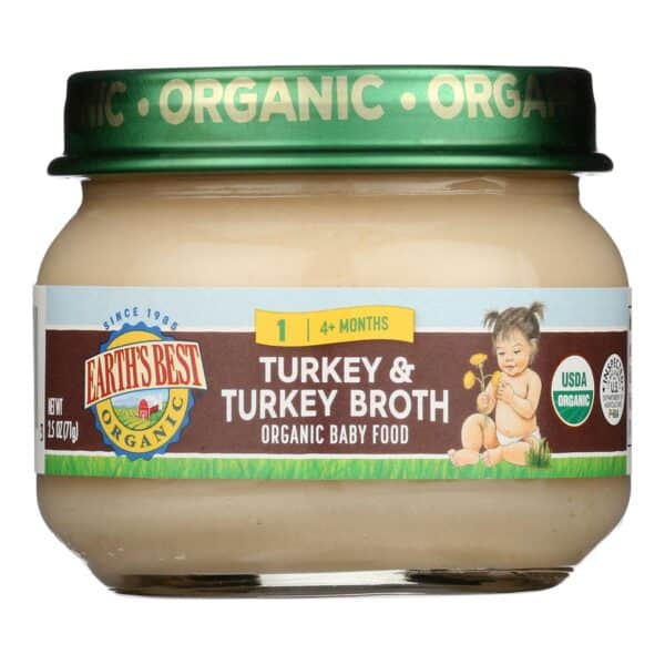 Earth's Best - Stage 1 Turkey & Turkey Broth - Case of 10-2.5 OZ - Image 3