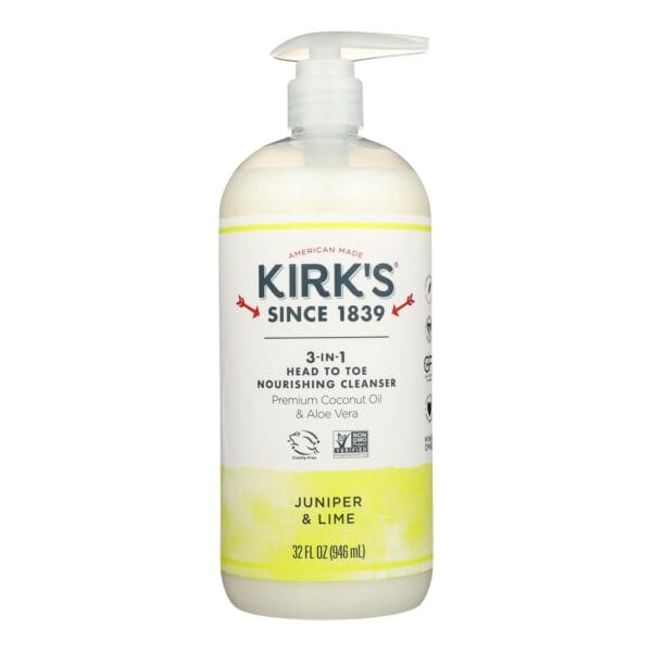 Kirk's Natural - 3-in-1 Cleanser Juniper Lime - 32 FZ - Image 2