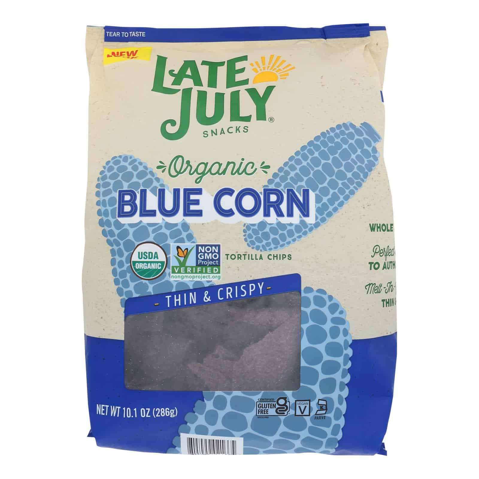 Late July Snacks - Tort Chip Blue Sea Salt - Case of 9-10.1 OZ - Image 2