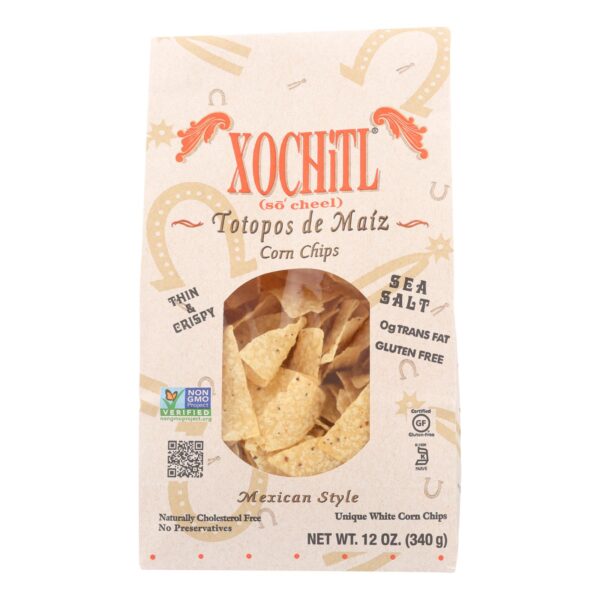 Xochitl Corn Chips - White Corn - Case of 10 - 12 oz. - Image 3