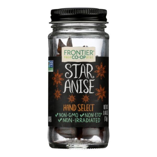 Frontier Natural Products Coop - Star Anise Hand Select - 1 Each -.46 OZ