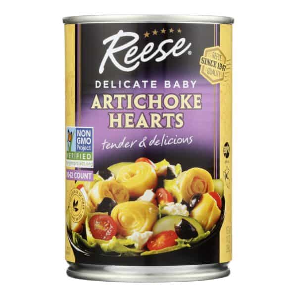Reese Artichoke Hearts - Delicate Baby - Case of 12 - 14 oz. - Image 3