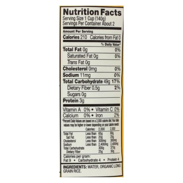 Tasty Bite - Rice Sticky - Case of 6 - 8.80 OZ - Image 3