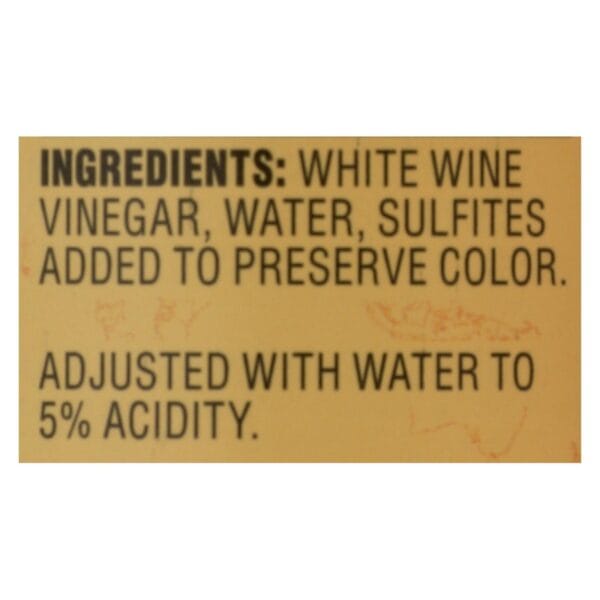 Reese - White Wine Vinegar - Case of 6 - 12.7 fl oz.